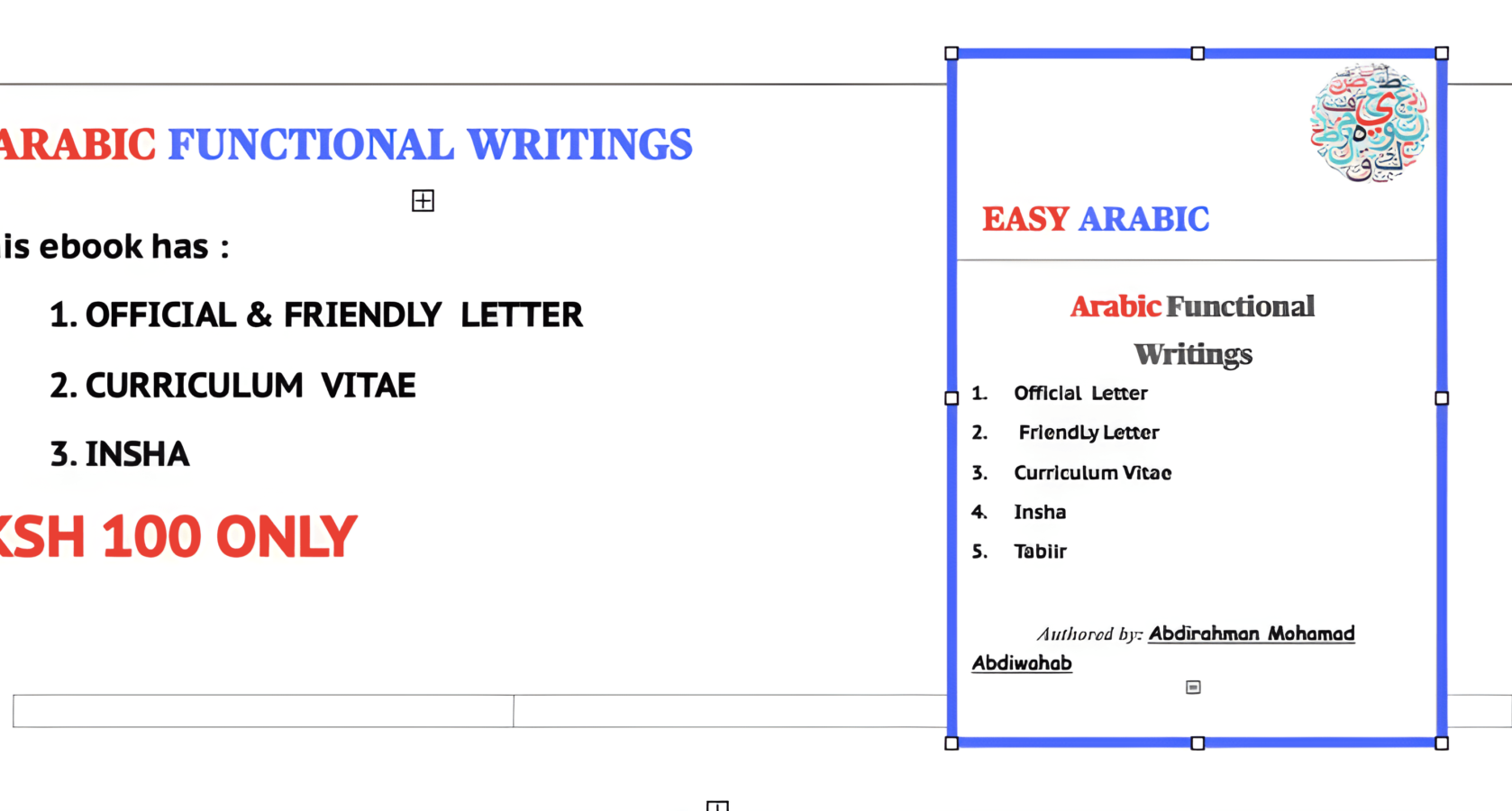 Arabic Functional Writing Ebook
