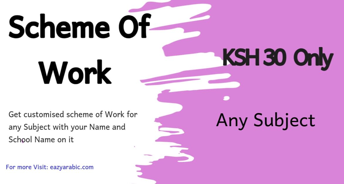 Scheme of Work